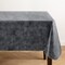 Threadmade Home Mesa Marble Printed Vinyl Indoor/Outdoor Tablecloth, Black - 52"W x 70"L